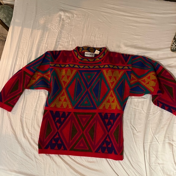 Vintage Principles Nylon/Acrylic Sweater Size Small - Picture 8 of 9